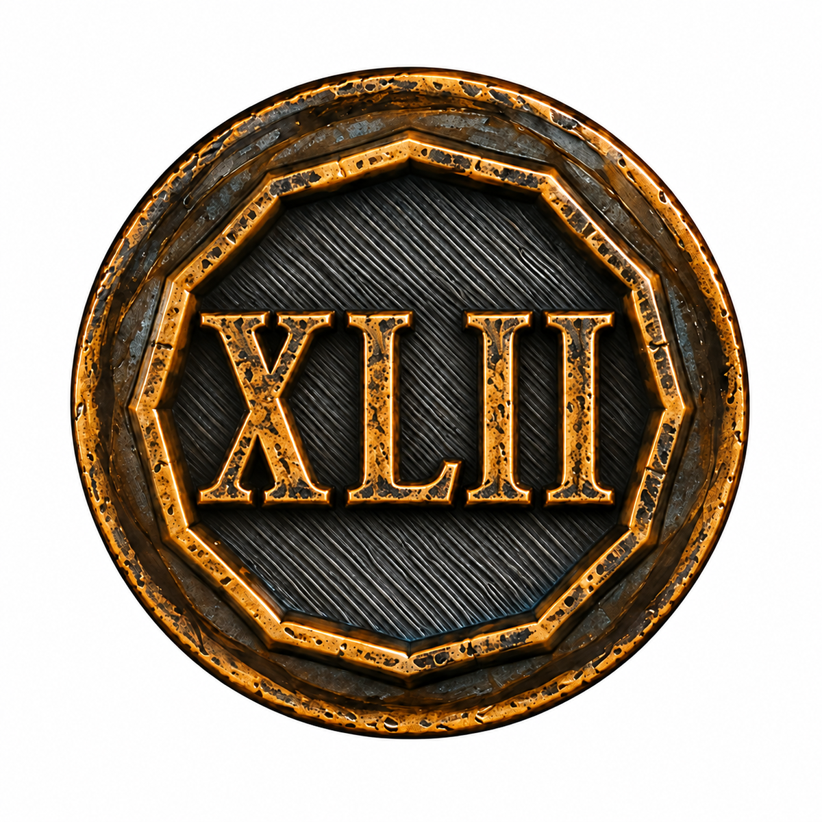 Anniversary Year Center 42 Years (XLII)