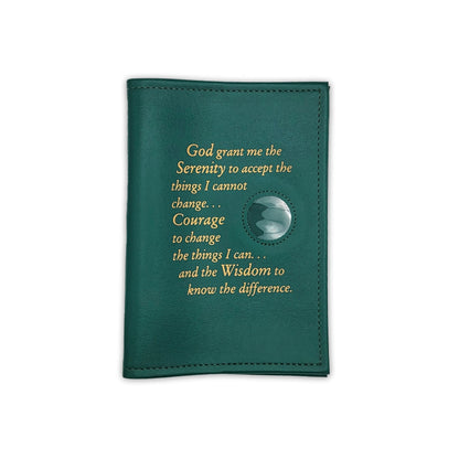 Single Big Book Cover W/Serenity Prayer and Coin Holder