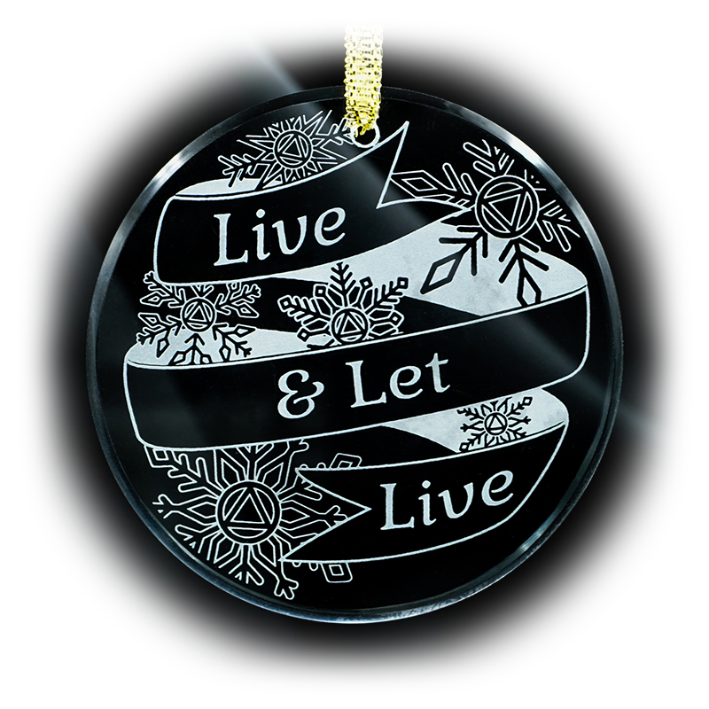 Etched Glass Christmas Tree Ornaments