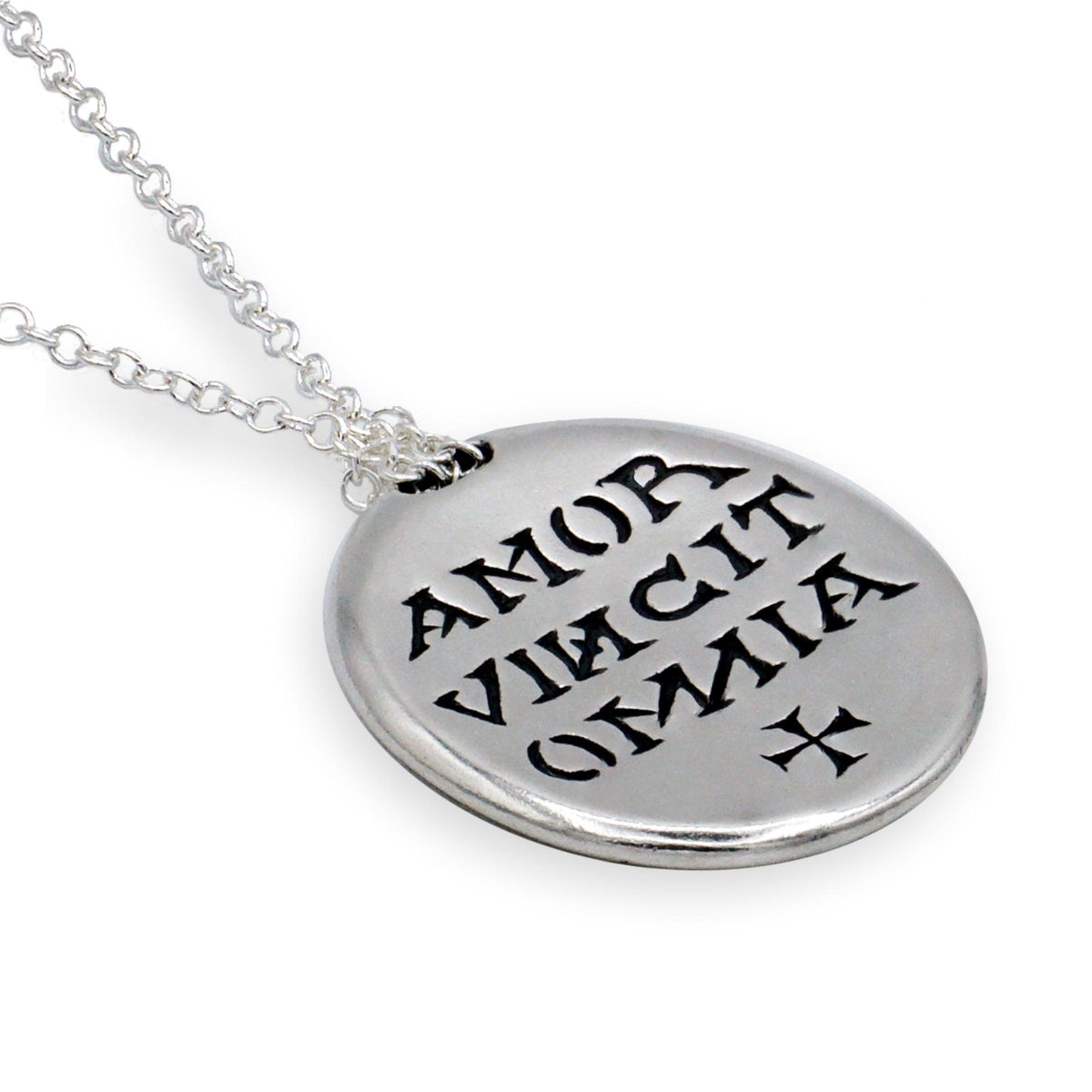 Love Conquers All Sterling Silver AA Necklace - The Token Shop