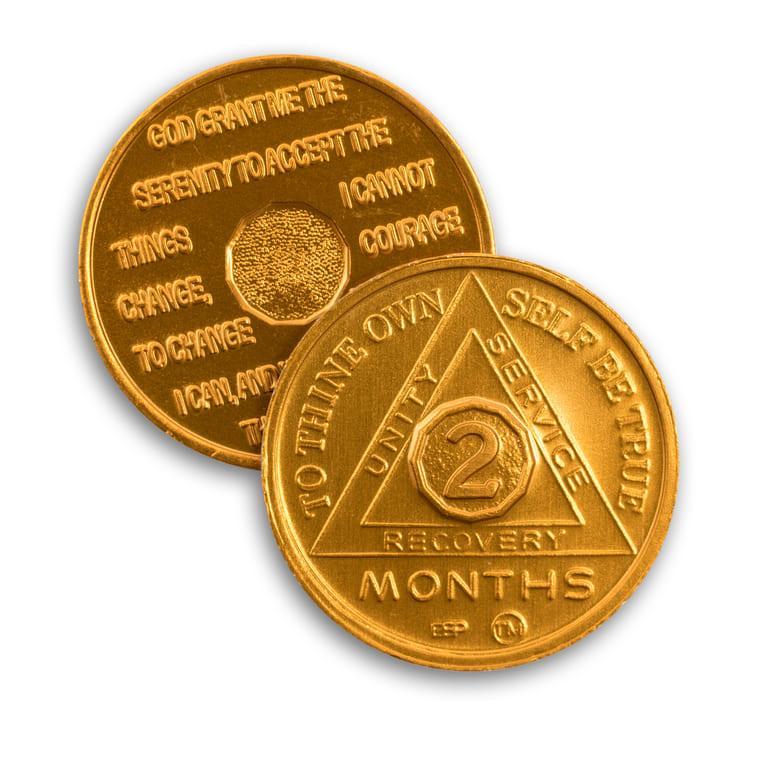 BSP Aluminum Months 1-11 AA Tokens - The Token Shop