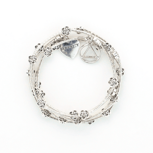 Flower Wrap Wire AA Bracelet - The Token Shop